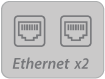 2x Ethernet Schnittstelle