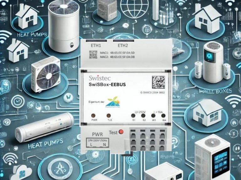 EEBUS-Aufmacherbild Swistec Foto der SwiSBox-EEBUS, der Steuerbox für EEBUS